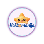 Heklomanija, logo brenda sa maskotom u obliku zvezde Heklić